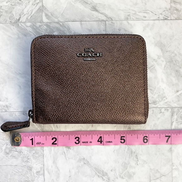 NEW Coach Small Zip Around Wallet - Picture 9 of 10